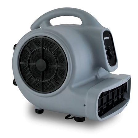 XPOWER 8.75-in 3-Speed Indoor Grey Floor Fan XPOWER P-400