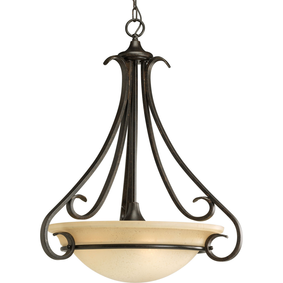 Progress Lighting Torino 3 -Light Bronze Transitional For Use in Bedrooms, Dining Rooms, Foyers, Kitchens, Living Rooms Chandelier 559545