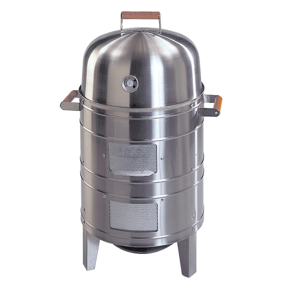 Americana 351-Sq in Stainless Steel Vertical Charcoal Smoker 5025.2.911