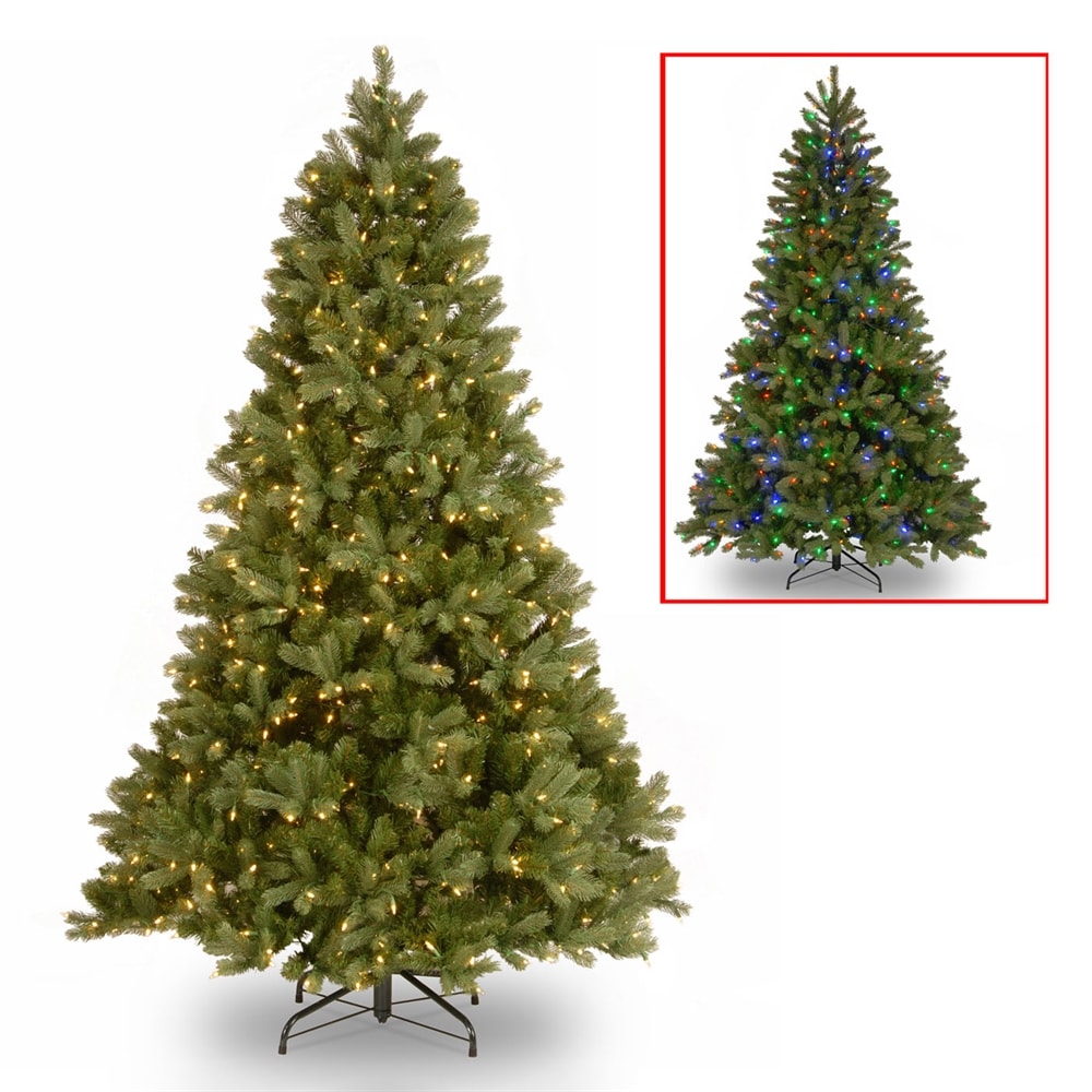 National Tree Company 6.5-ft Douglas fir Pre-lit Artificial Christmas Tree with Multicolor LED Lights