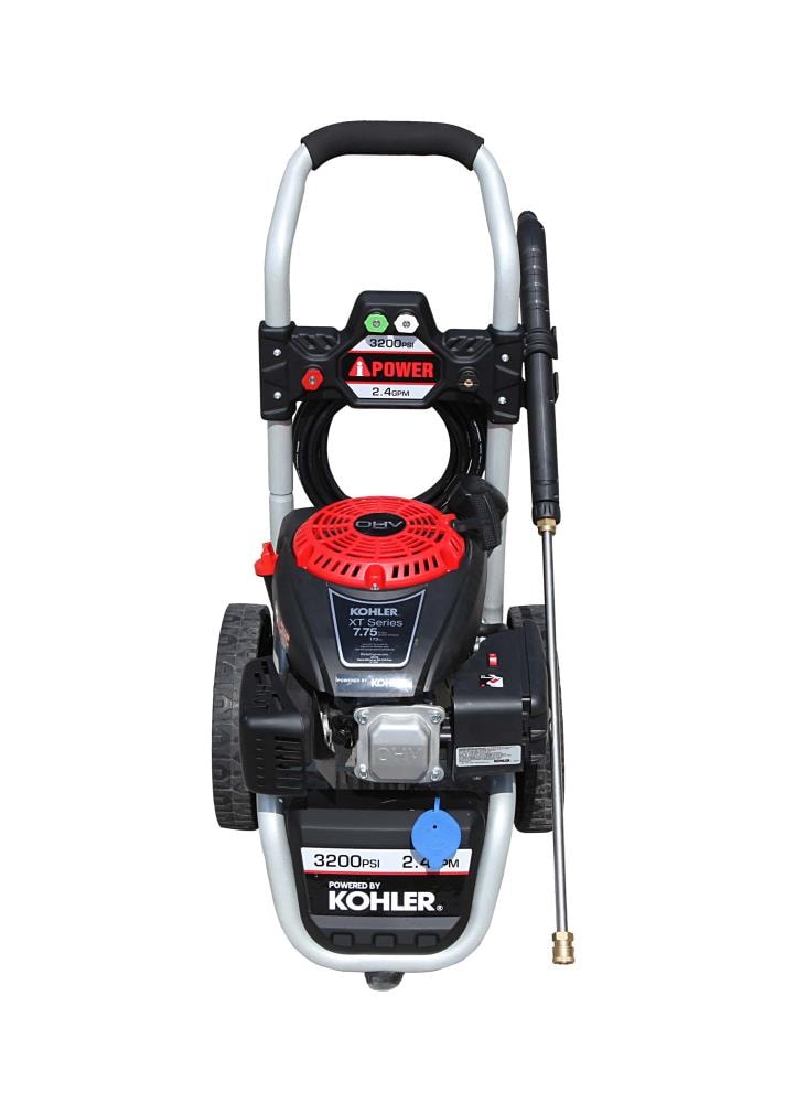 A-iPower 3200 PSI 2.4-GPMs Cold Water Gas Pressure Washer with 4 Spray Tips APW3200K