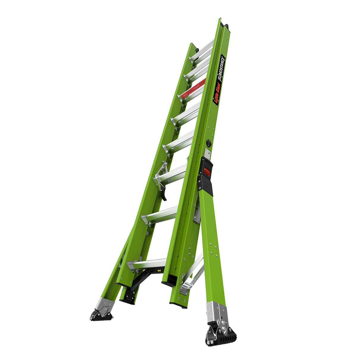 Little Giant Ladders Sumostance M16 16-ft Fiberglass Type 1aa- 375-lb Load Capacity Telescoping Extension Ladder 17216