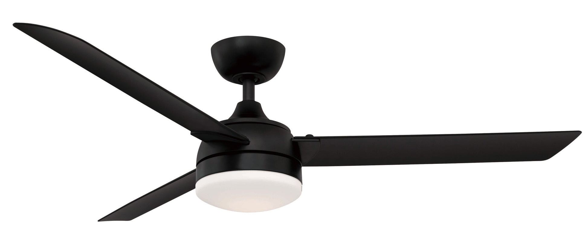 Fanimation Xeno Wet 56-in Integrated LED Outdoor Black with Black Blades Propeller Ceiling Fan With Light - Remote Included ( 3 -Blade ) 1391706