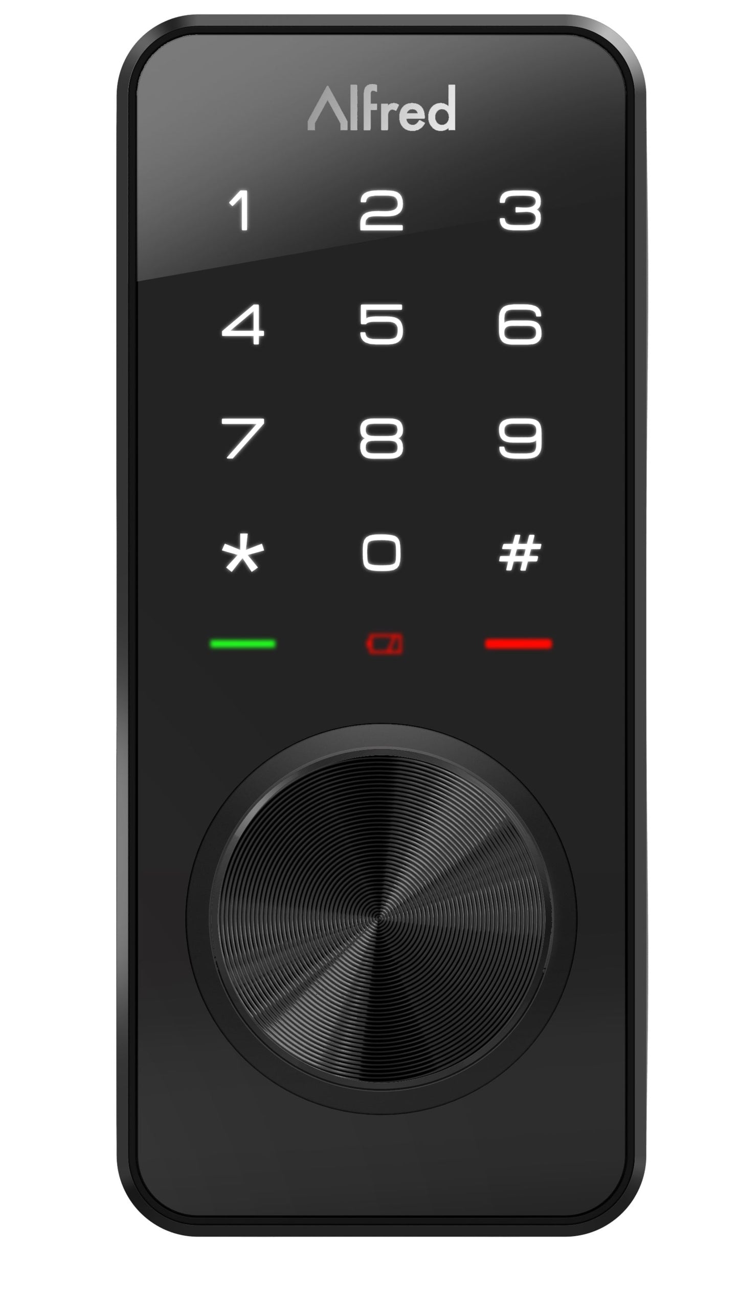 Alfred DB1 Black Smart Lock Electronic Deadbolt Bluetooth Touchscreen Keypad DB1-A-BL