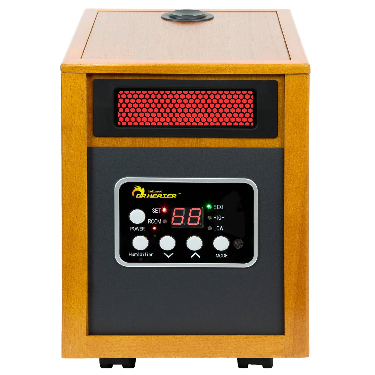 Dr. Infrared Heater Up to 1500-Watt Infrared Quartz Cabinet Indoor Electric Space Heater with Thermostat and Remote Included DR-968H