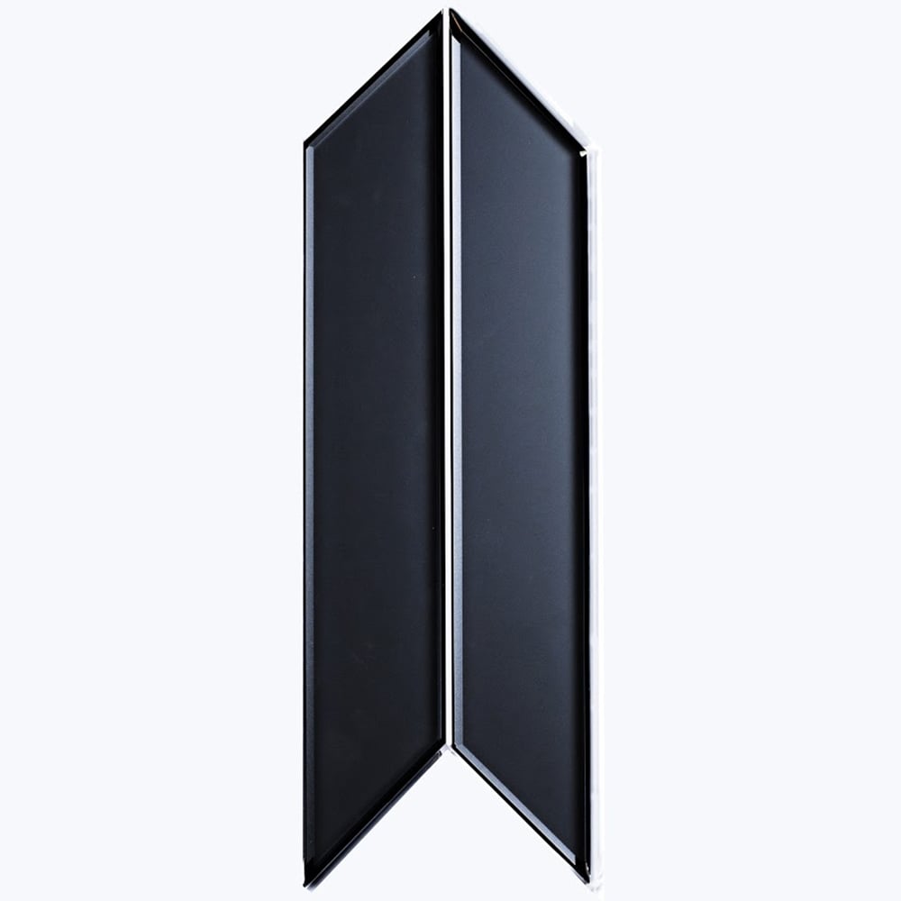 Abolos Reflections Graphite blue 3-in x 12-in Mirrored Glass Subway Wall Tile ( 16.2-sq ft Carton )