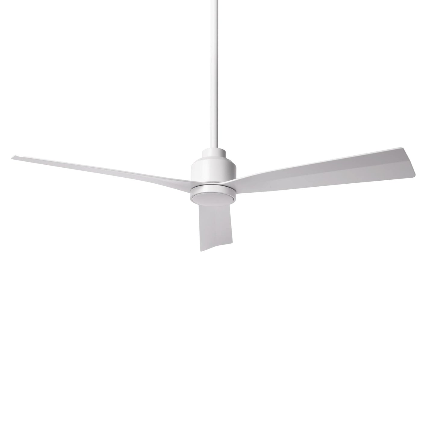 WAC Lighting Clean 52-in Matte White Indoor/Outdoor Smart Ceiling Fan and Remote (3-Blade) F-003-MW