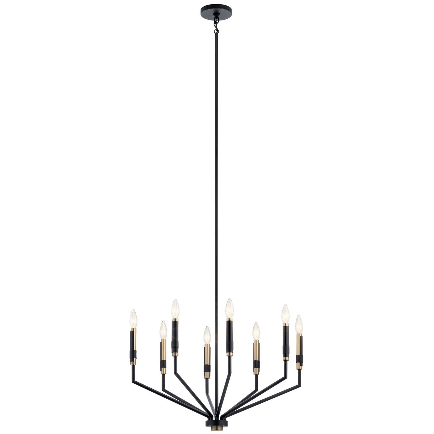 Kichler Armand 8 -Light Black Modern/contemporary For Use in Bedrooms, Dining Rooms, Foyers, Kitchens, Living Rooms Chandelier 2854249