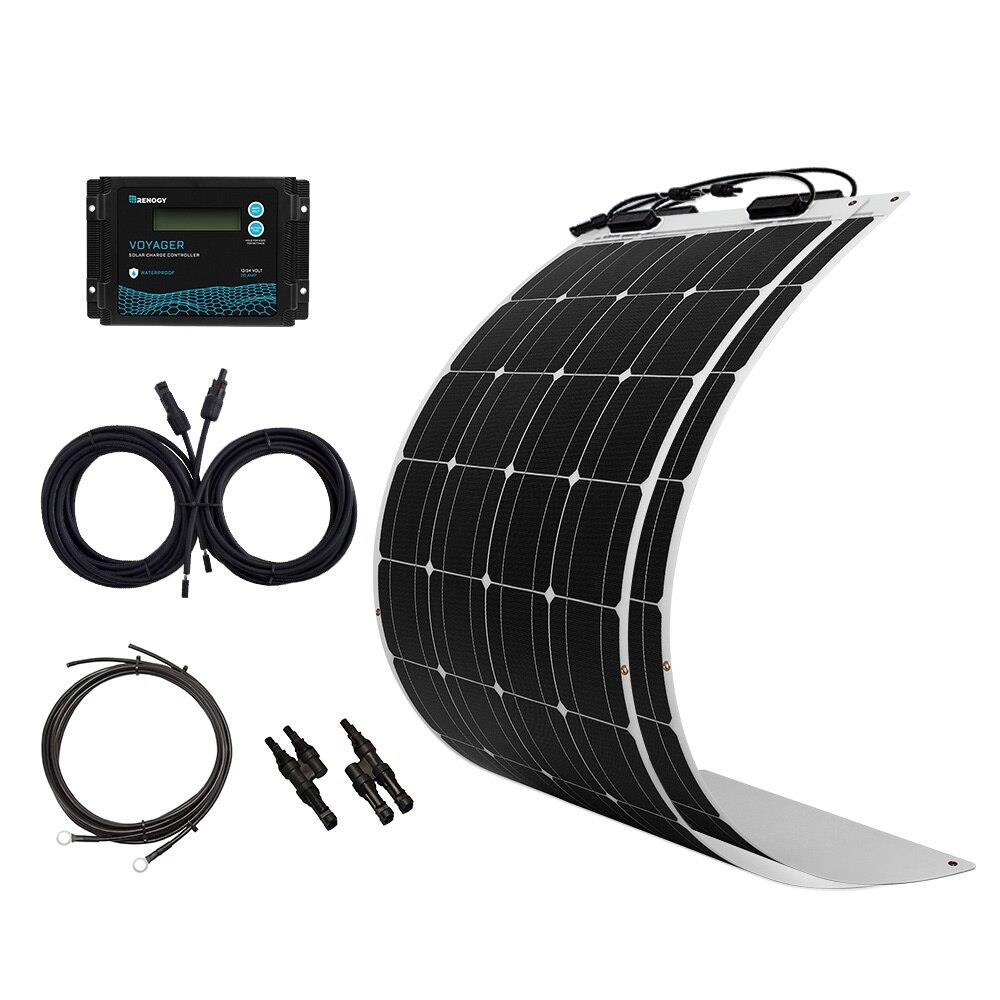Renogy 2-Module 48-in x 21.5-in 200-Watt Solar Panel RKIT200DB-VOY20