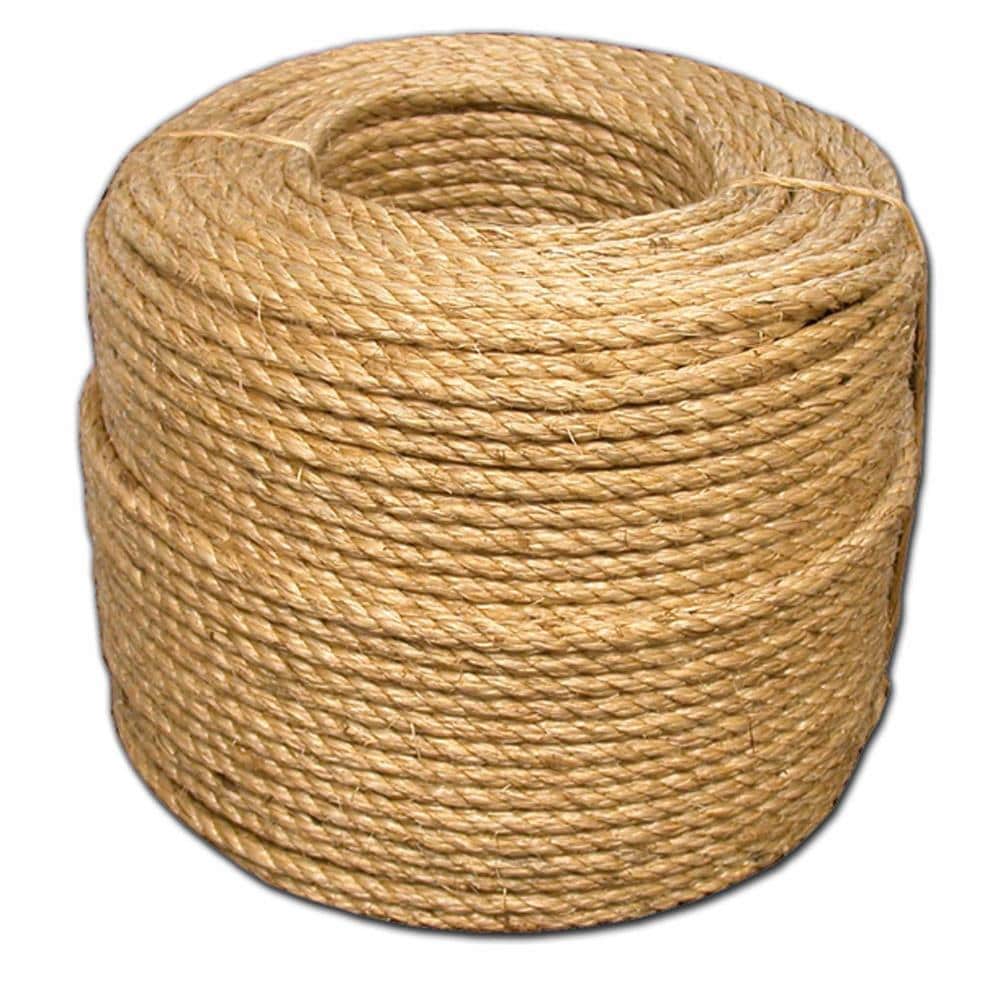 T.W. Evans Cordage 0.5-in x 600-ft Twisted Manila Rope (By-the-Roll) 24-004