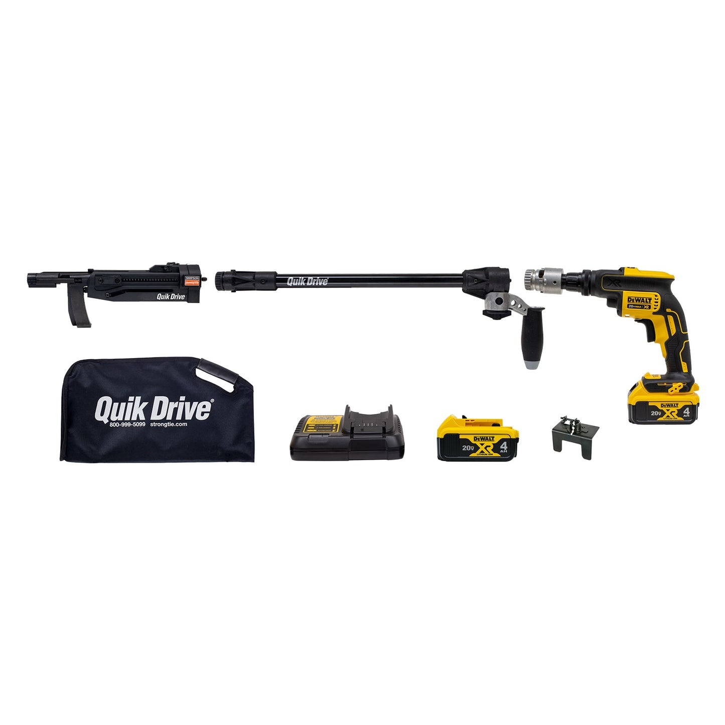 QUIK DRIVE BY SIMPSON STRONG TIE Quik Drive 20-Volt Brushless 1/4-in Cordless Screwdriver (2-Batteries Included and Charger Included) PRO300SG2DC2K