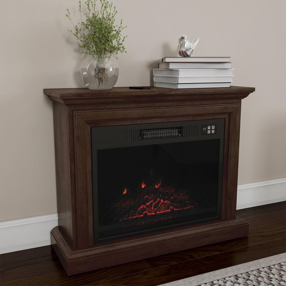 Hastings Home 31-in W Brown LED Electric Fireplace 380096IHJ