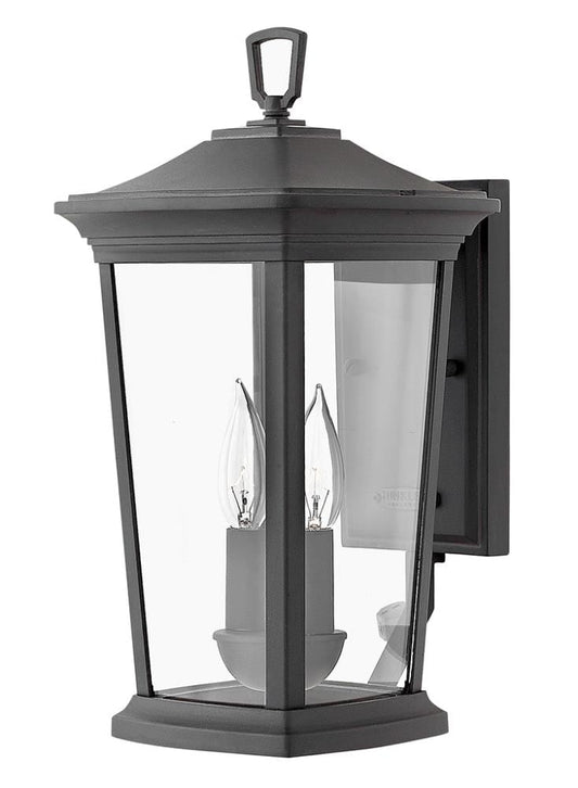 Hinkley Bromley 2 -Light 15.5-in H Black Hardwired Outdoor Wall Light 3661442