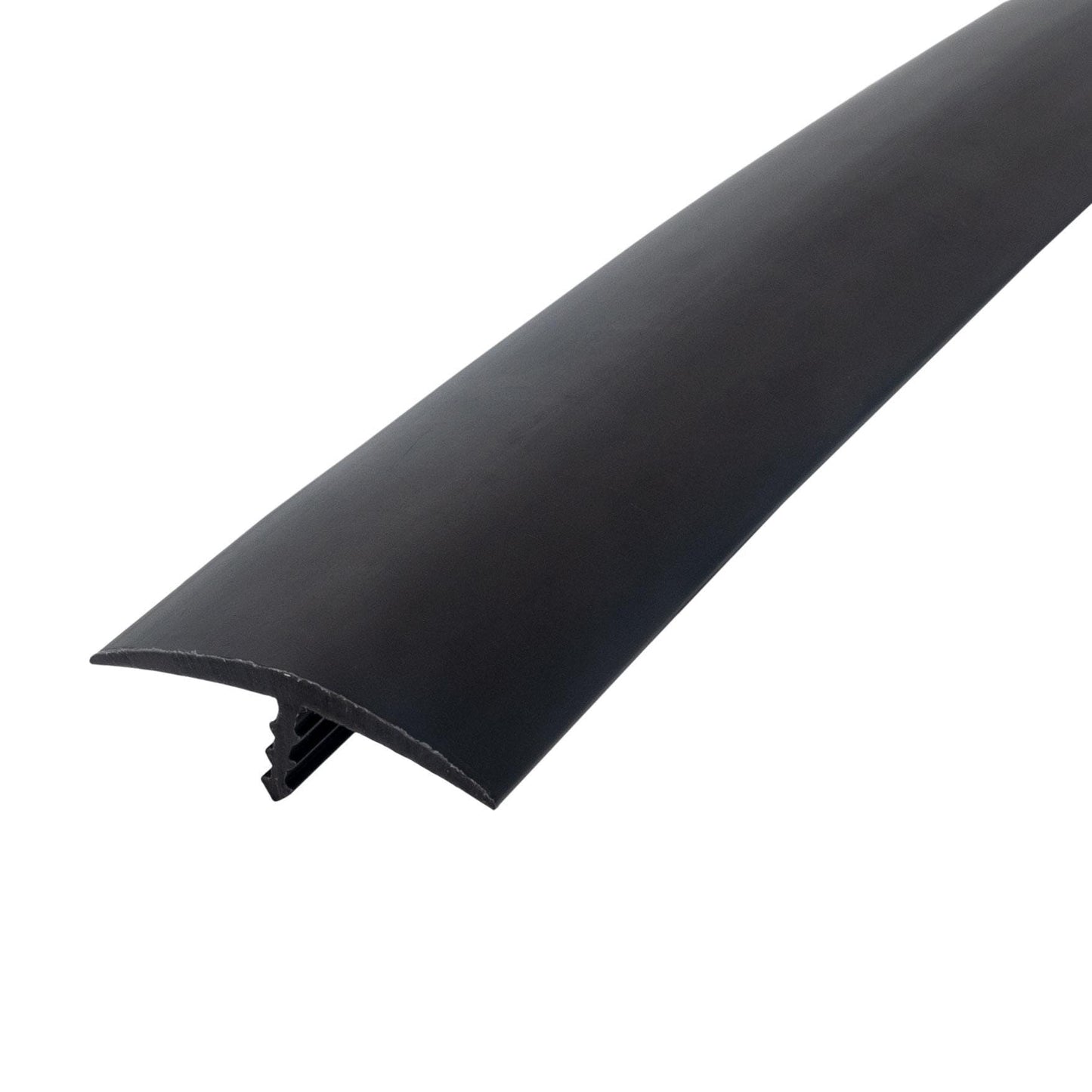 Outwater T-molding 1-1/4-in Black Flexible Polyethylene Center Barb Tee Moulding 250-ft Coil 3P1.27.00014