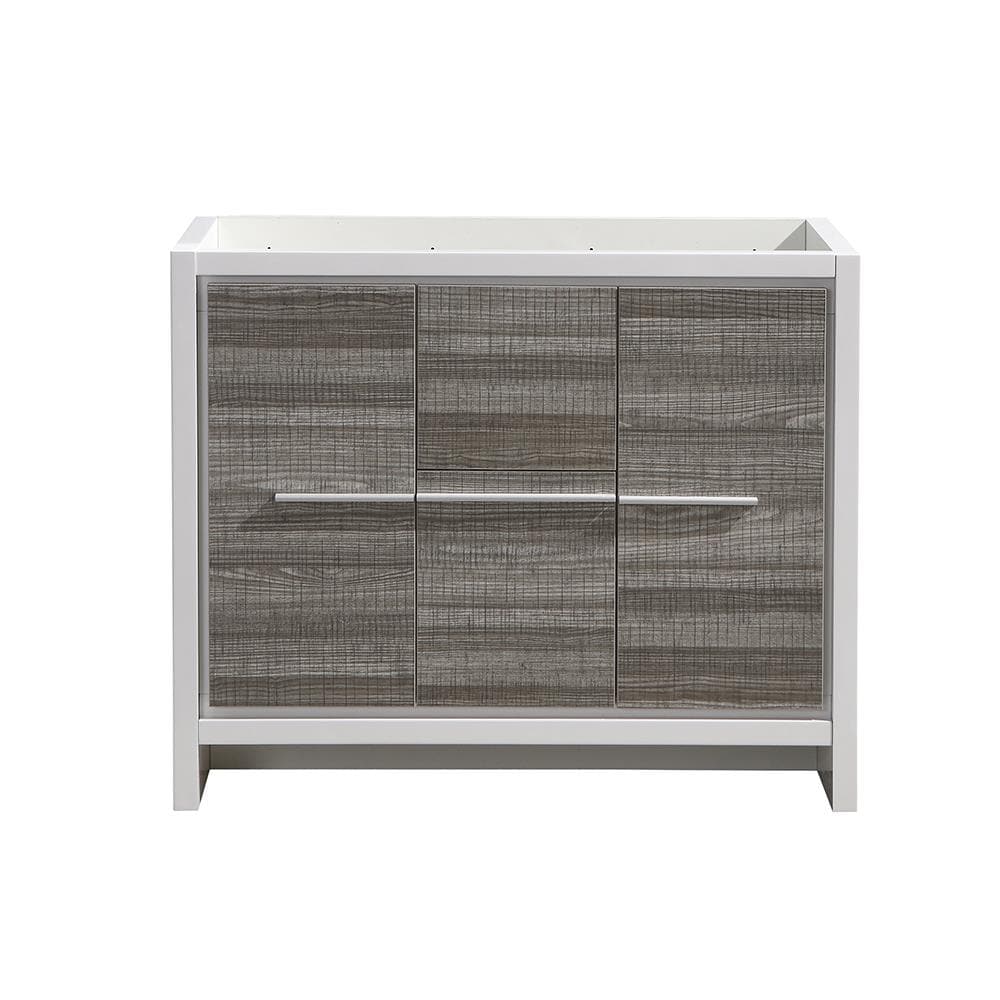 Fresca Allier Rio 40-in Ash Gray Bathroom Vanity Base Cabinet without Top