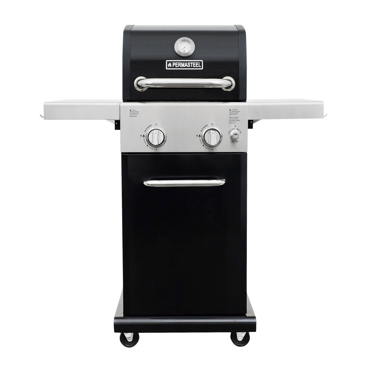 Permasteel Black 2-Burner Liquid Propane Gas Grill PG-40201-BK