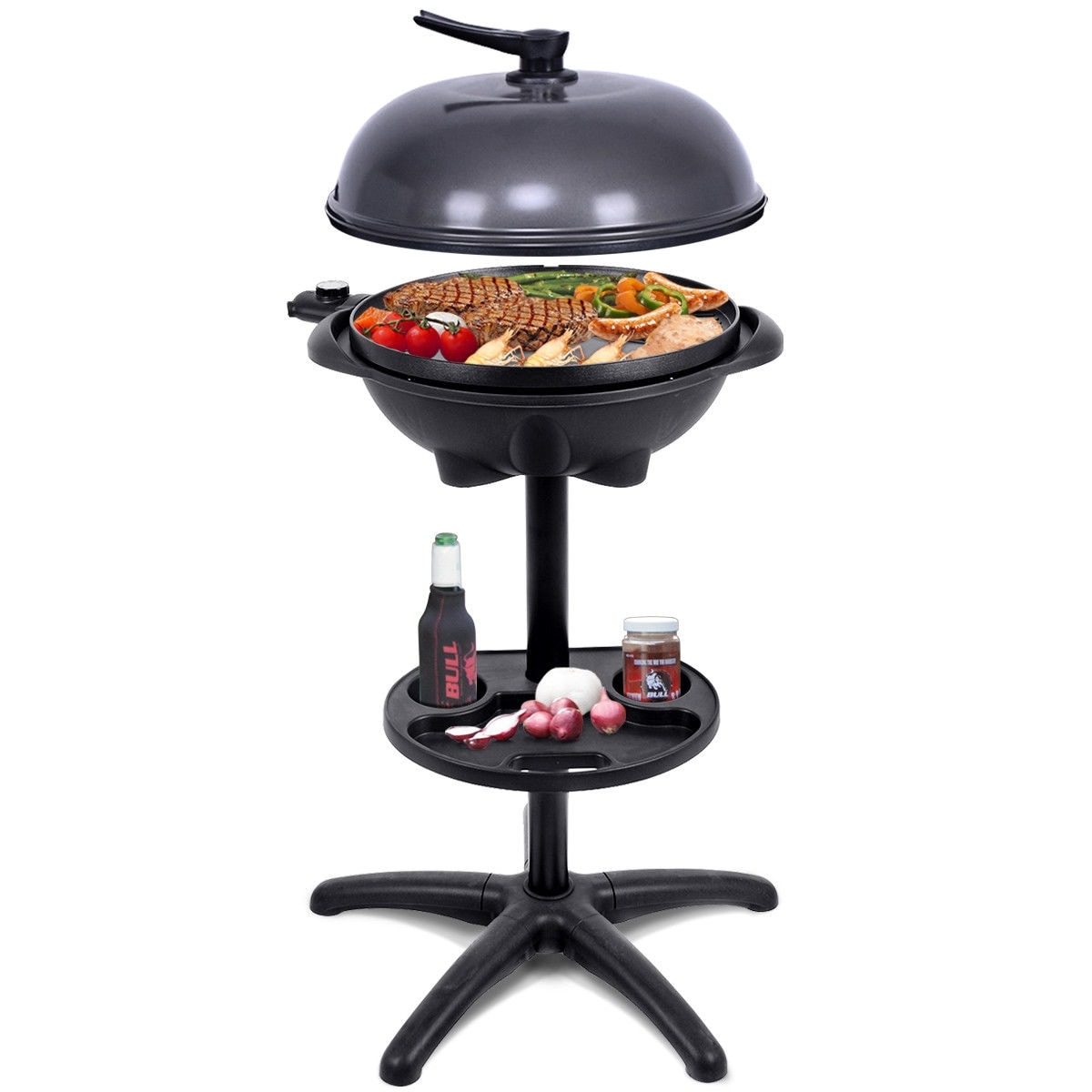 Clihome Outdoor 1350-Watt Black Electric Grill CWCH-KC42178
