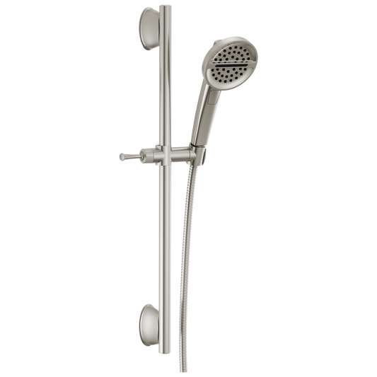 Delta 3.0 -Spray Lumicoat Stainless 2.8125-in Round Handheld High Pressure Shower Head 1.75 GPM