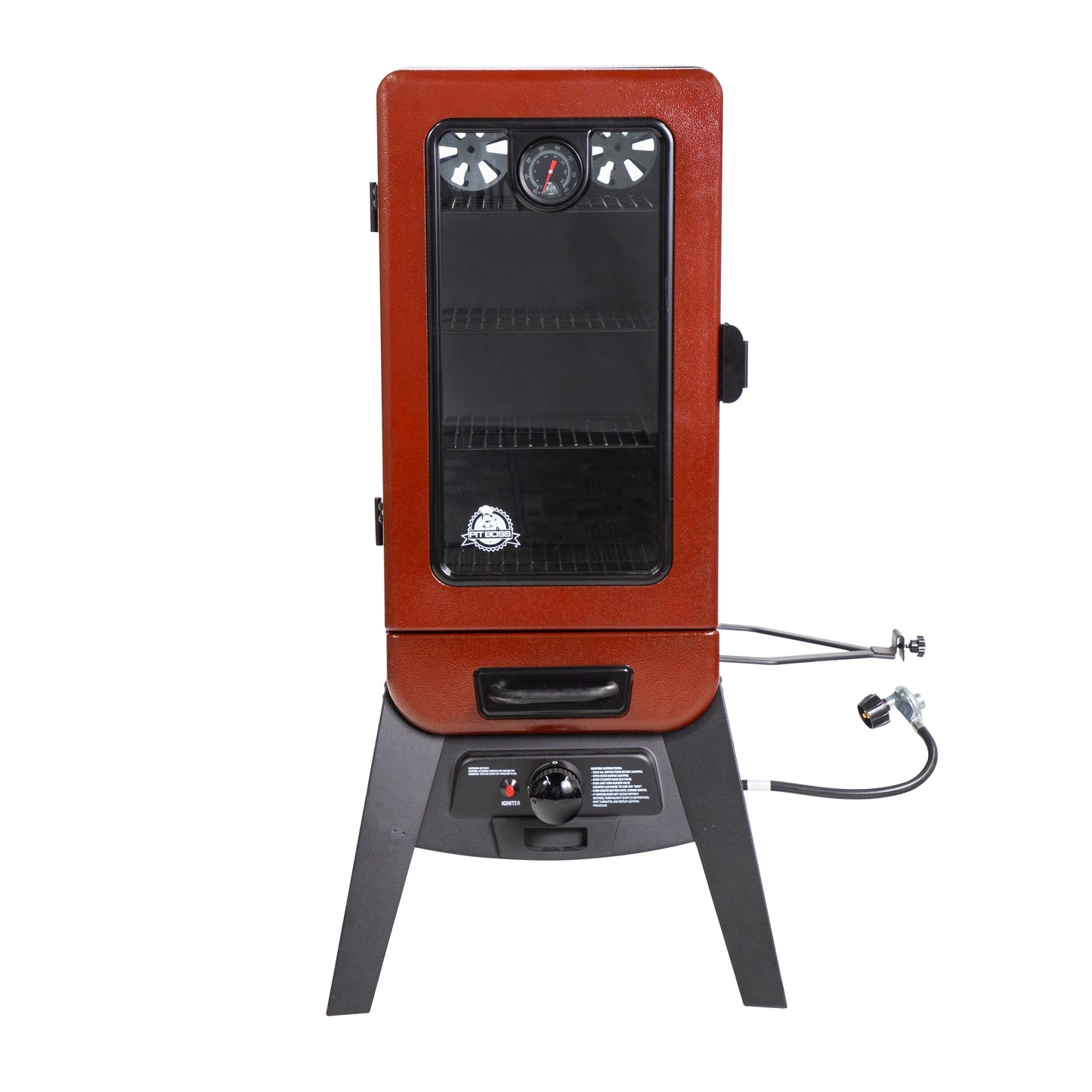 Pit Boss 3 720-Sq in Red Gas Smoker 10773