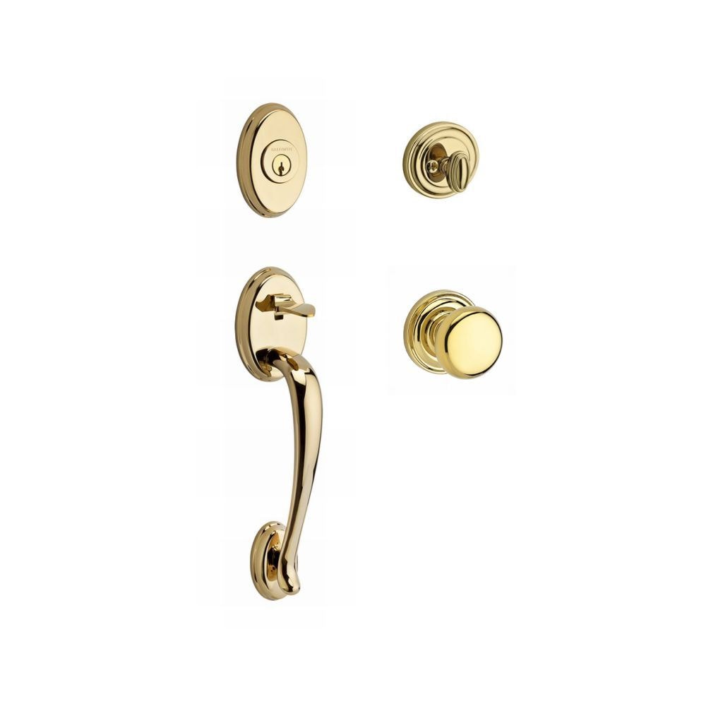 Baldwin Reserve Lifetime Brass Single Deadbolt Keyed Entry Door Handleset Knob SCCOLXROUTRR003