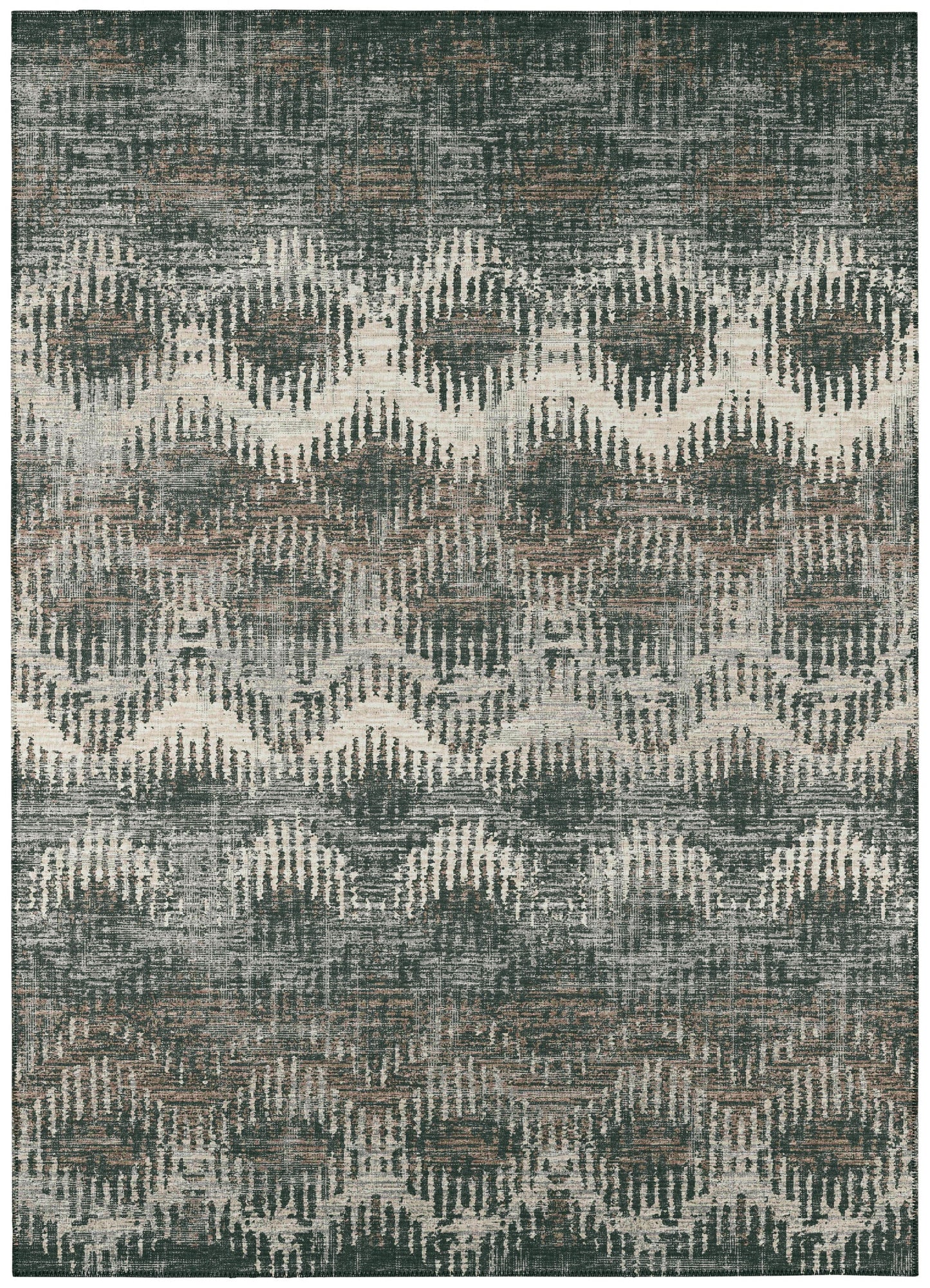 Addison Rugs Bravado 9 x 12 (ft) Shadow Rectangular Indoor/Outdoor Chevron Southwestern Area rug