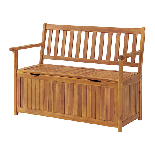 Alaterre Furniture Londonderry 47-in W x 34-in H Natural Acacia Storage Bench