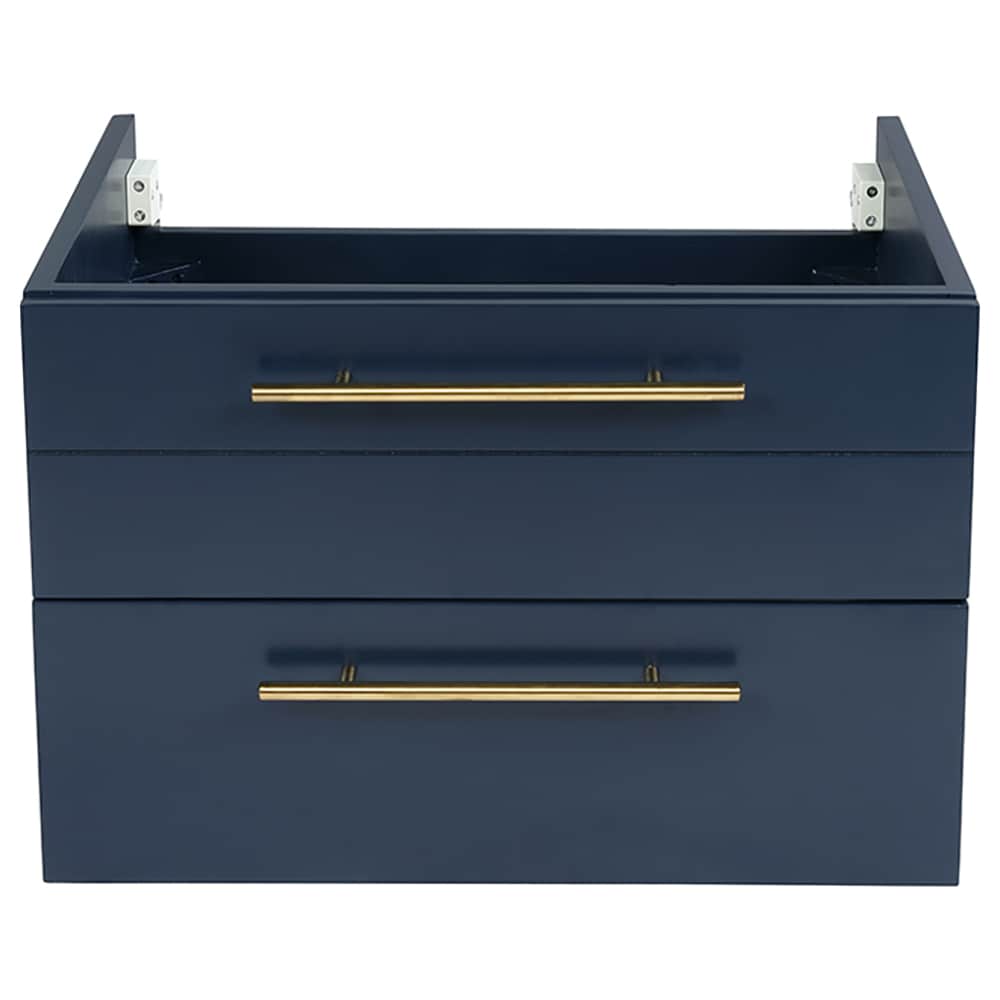 Fresca Lucera 24-in Royal Blue Floating Bathroom Vanity Base Cabinet without Top