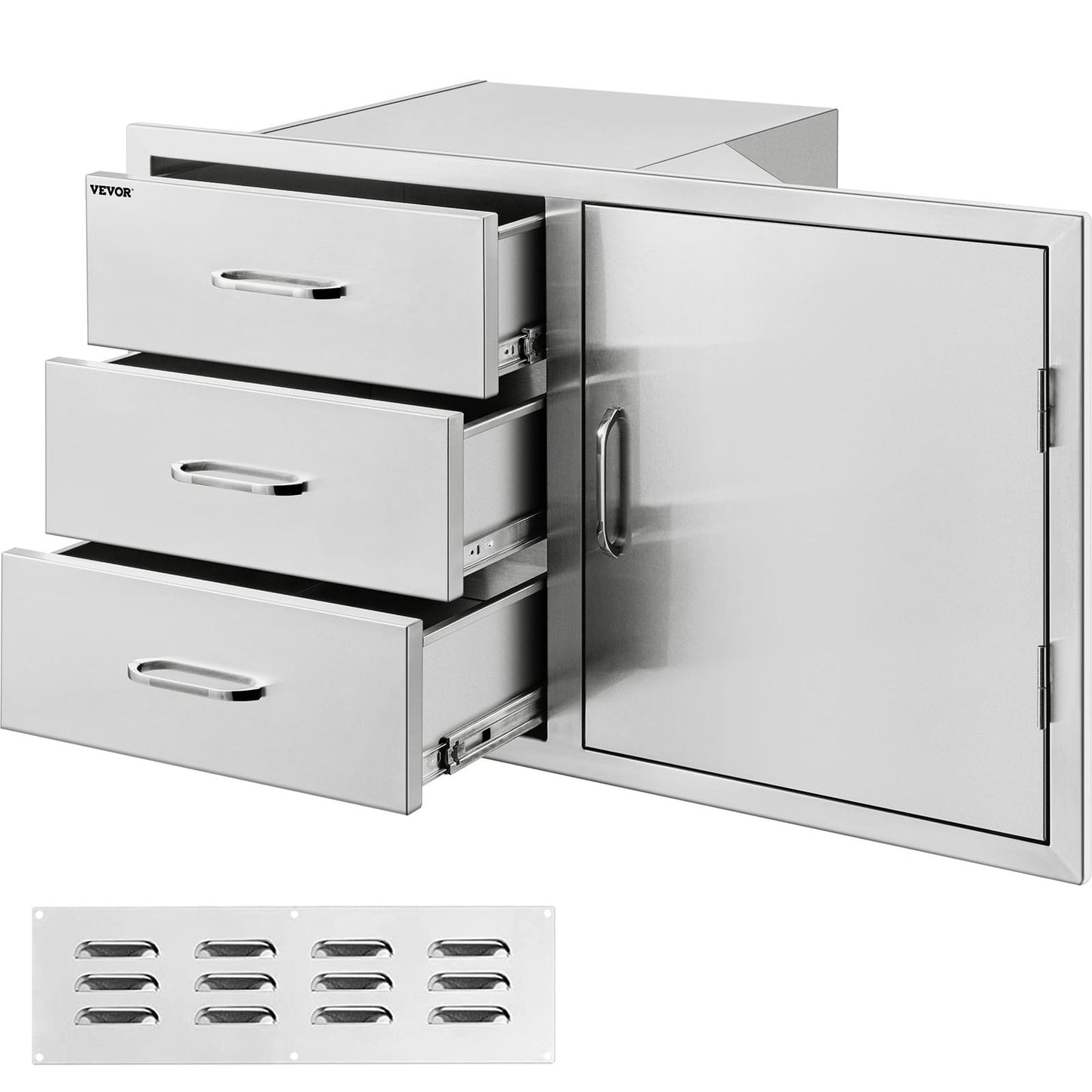 VEVOR Outdoor Kitchen Pull-Out Drawer 38.3-in W x 20.7-in D x 22.7-in H Outdoor Kitchen Cabinet CTG23X38.9X21.101V0