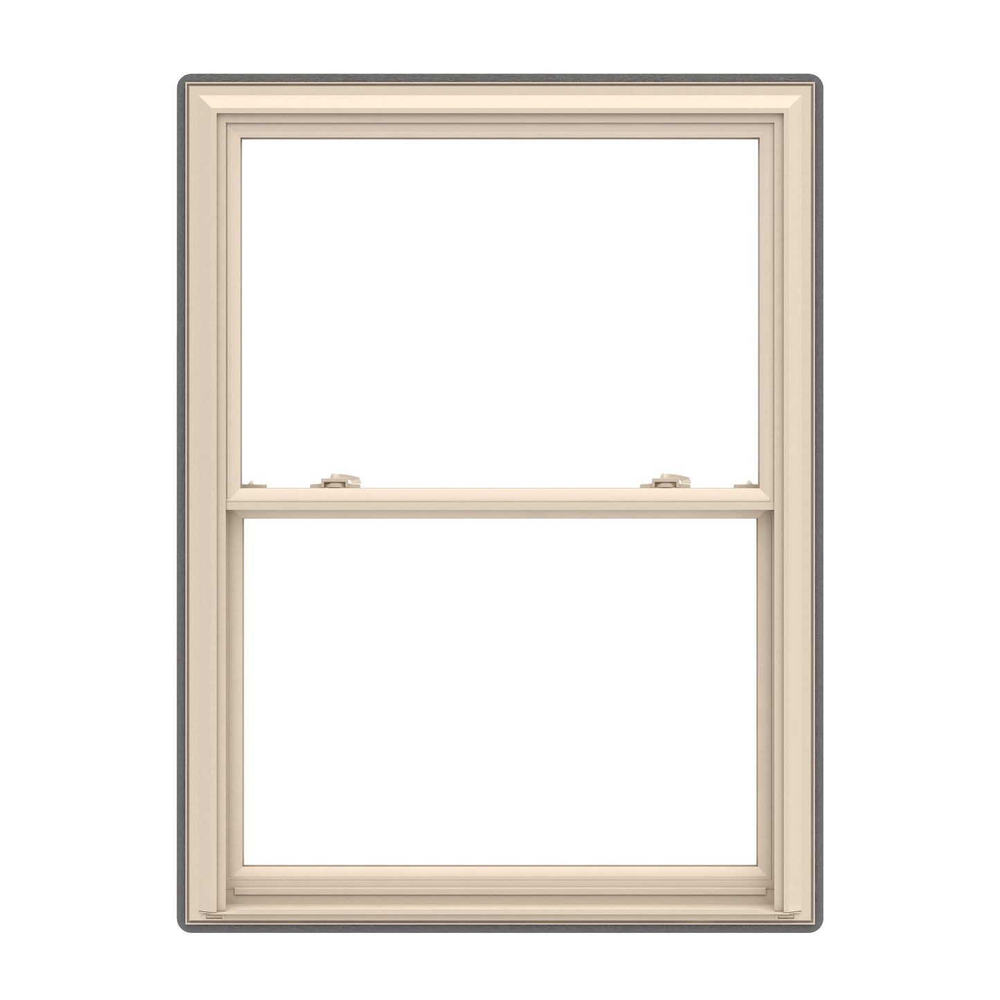 Pella 150 Series 35-1/2-in x 61-1/2-in Almond Almond Vinyl Replacement Double Hung Window Low-E argon Double Pane Glass (Full Screen Included)