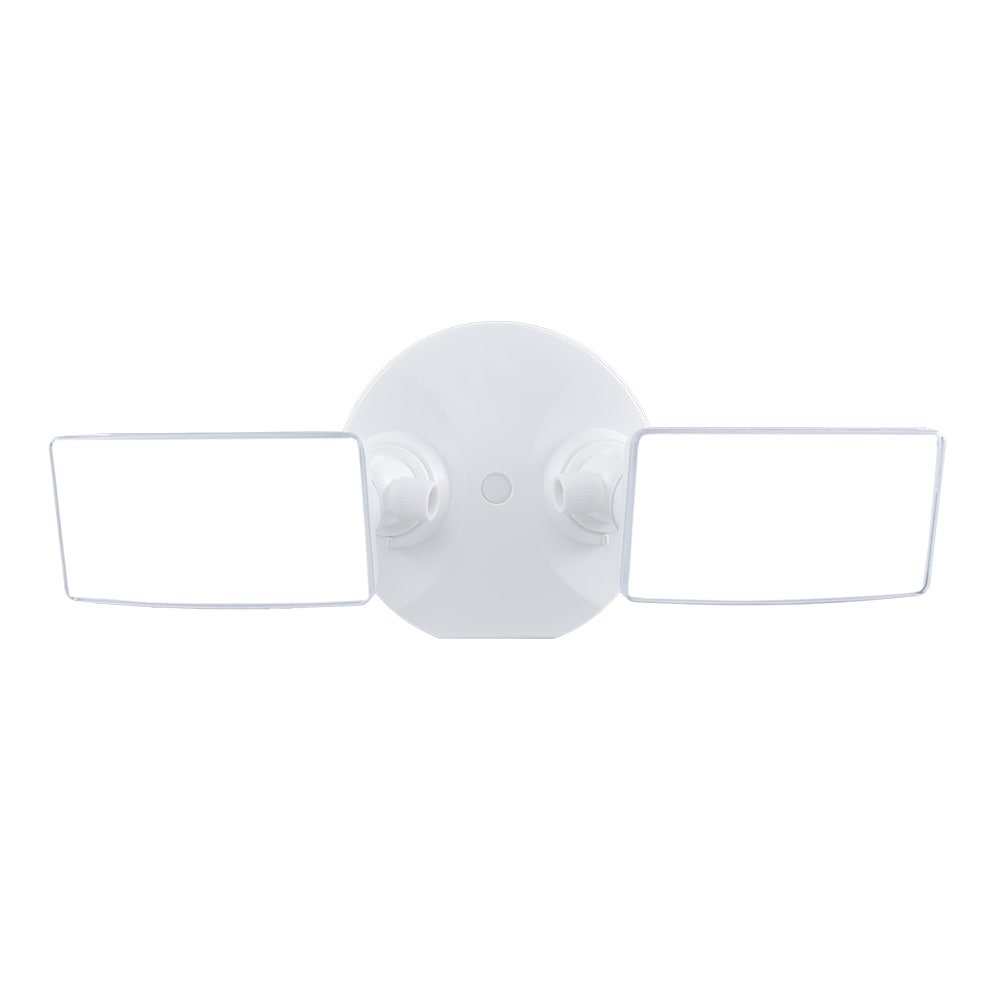 HALO TGS Floodlight 2500-Lumen 20.9-Watt White Line Voltage Hardwired Smart LED Flood Light TGS2SCS2FSBLE40AW