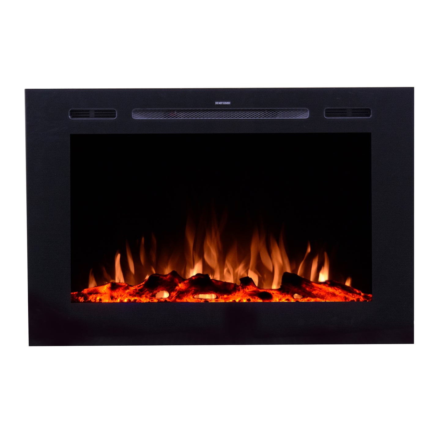 Touchstone 40-in W Black Fan-forced Electric Fireplace 80006