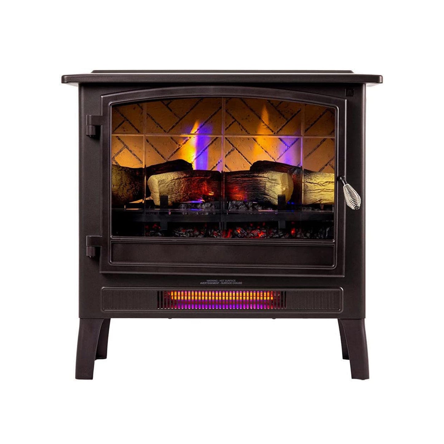 Country Living 24-in W Bronze Infrared Quartz Electric Fireplace CL-FS-696-1