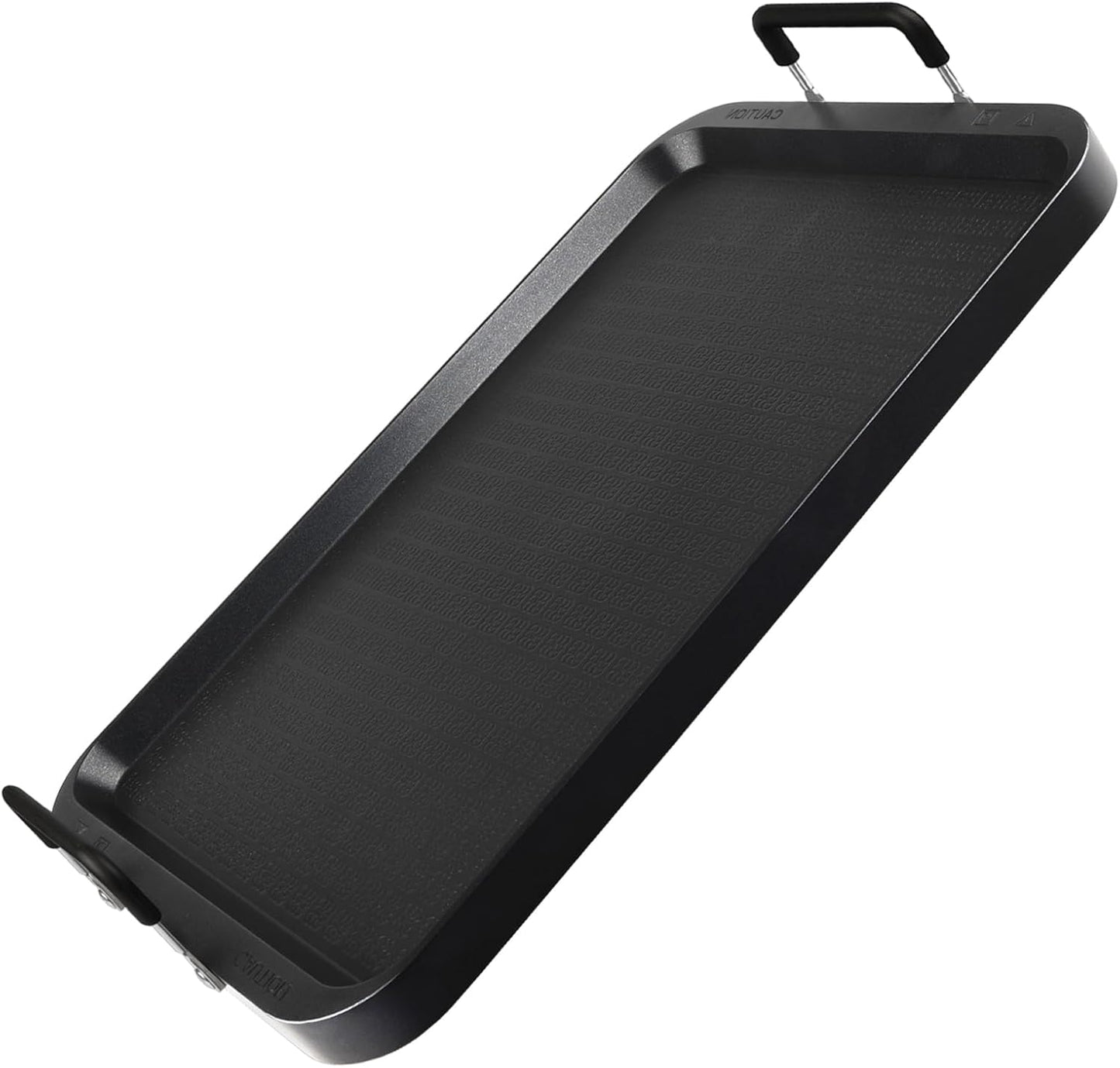 Non-Stick Aluminum Stove Top Flat Griddle, Warp-Resistant Double Burner Griddle Pan for Glass and Gas Stove, Great for Breakfast and Camping Indoor or Outdoor Size 17" x 10.5"