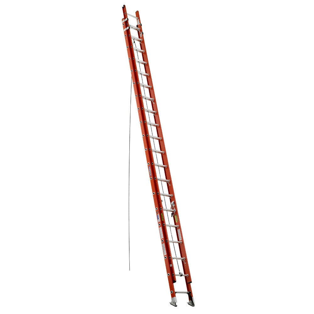 Werner D6200 40-ft Fiberglass Type 1a- 300-lb Load Capacity Extension Ladder D6240-2