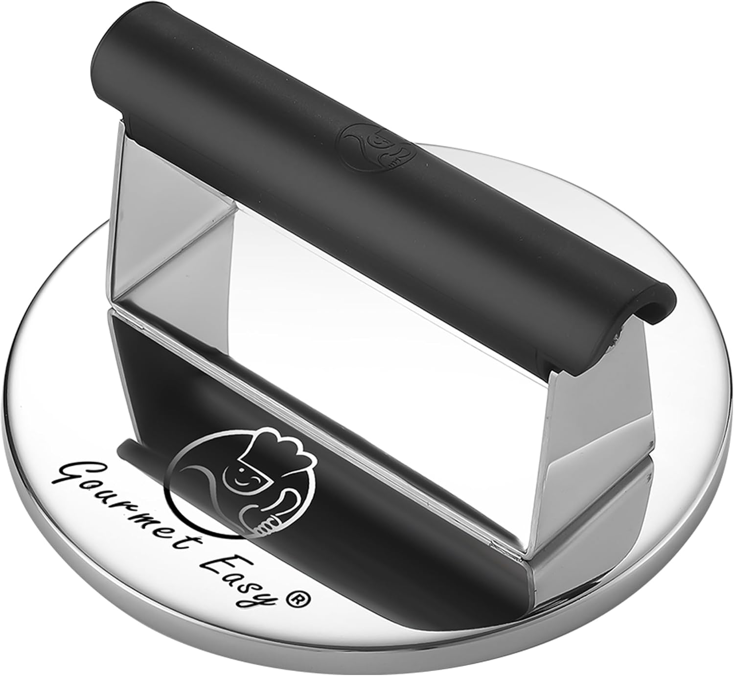 2lb Smash Burger Press Stainless Steel, Burger Smasher for Griddle Heat Resistant Handle, Hamburger Press, Dishwasher Safe Grill Press for Griddle, Meat Press Griddle Press for Flat Top Grill Cooking