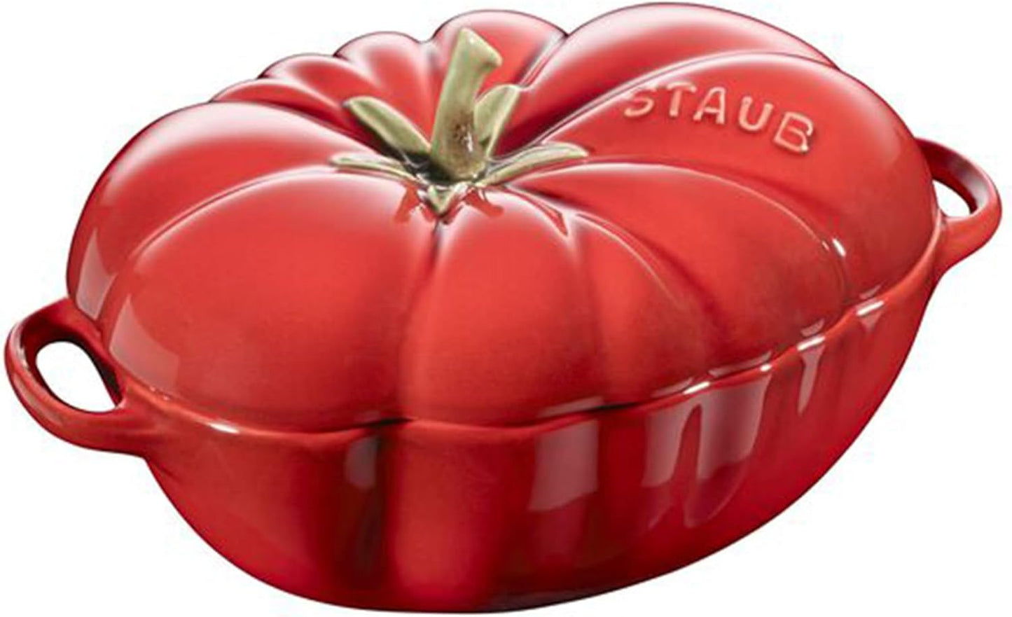 STAUB Ceramics Dutch Oven 16-oz Petite Tomato Cocotte, Cherry