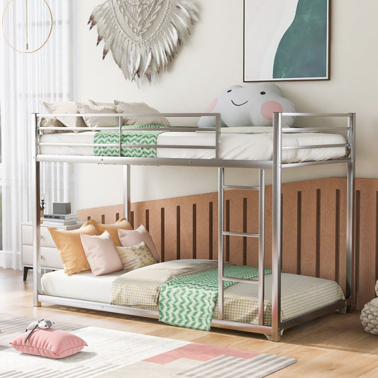 Yiekholo Silver Twin over twin Bunk Bed