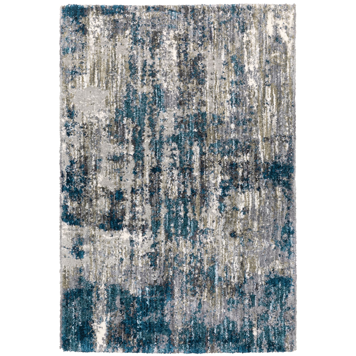 Archer Lane Campbell 6 x 9 (ft) Loomed Gray Rectangular Indoor Abstract Bohemian/Eclectic Pet Friendly Area rug
