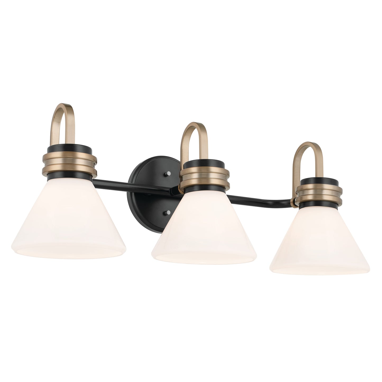 Kichler Farum 26-in 3 -Light Black Modern/contemporary Vanity light 5384769