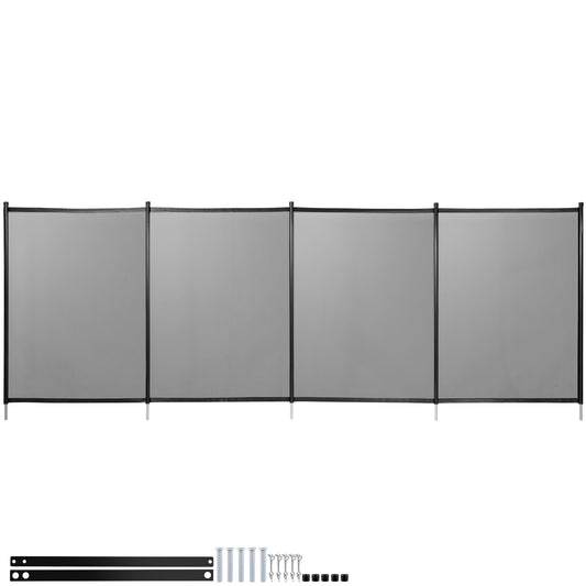 VEVOR 4-ft x 96-ft Black Aluminum Mesh Pool Safety Barrier Panel