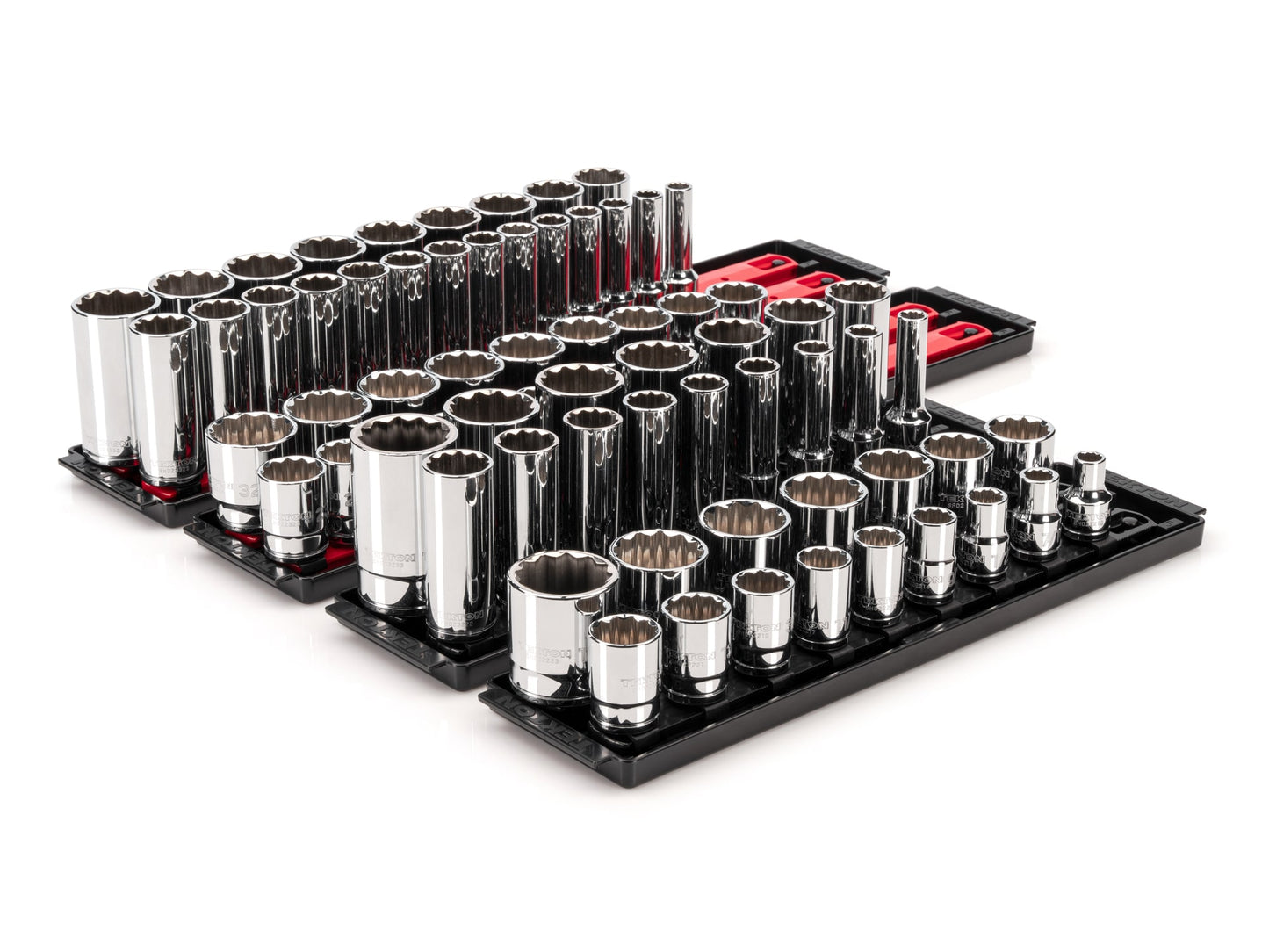 TEKTON 1/2-in Drive Standard (SAE) and Metric Shallow/Deep Socket Set (78-Pieces) SHD92216