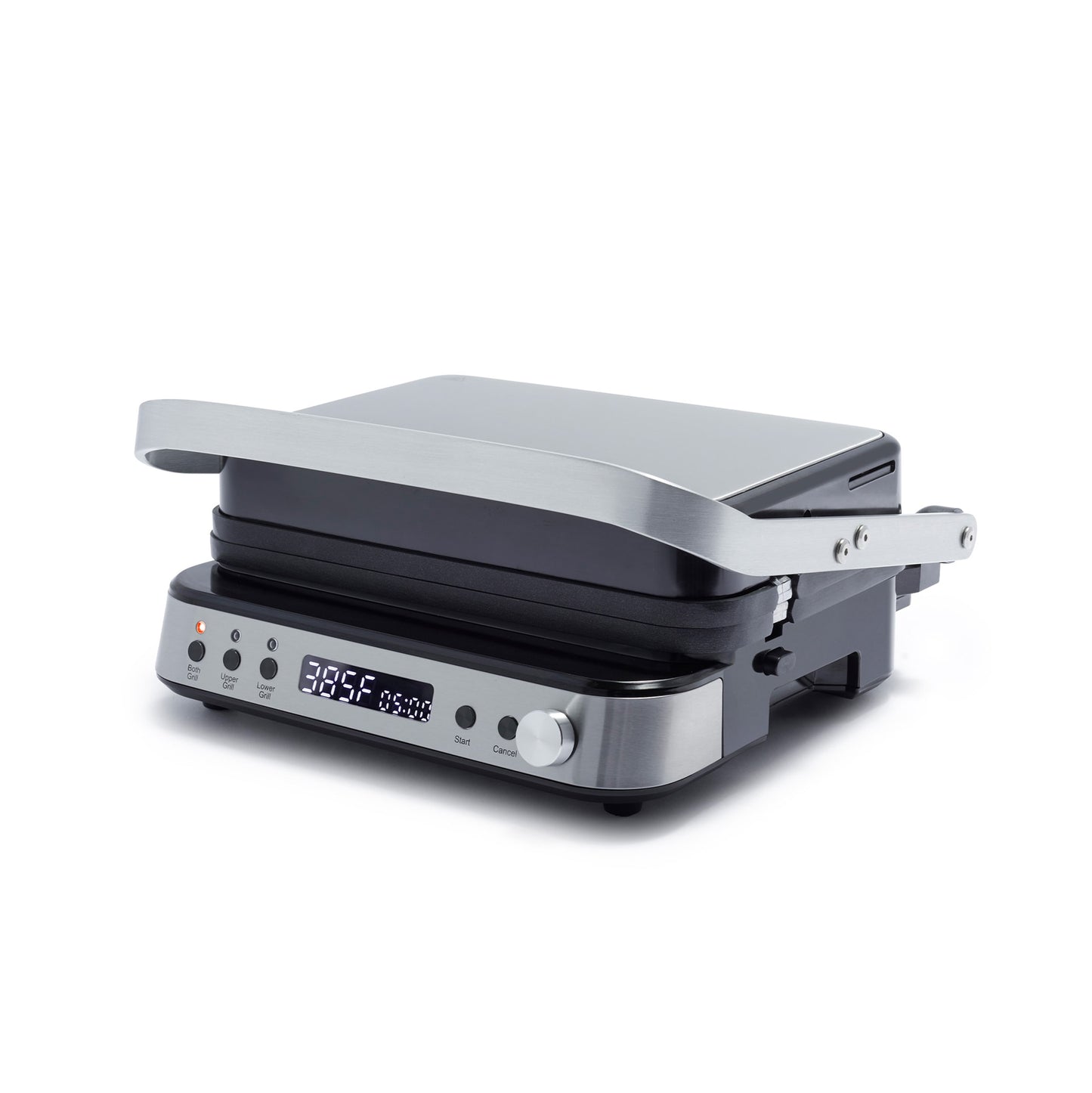 Greenpan 8.7-in x 12.6-in Non-Stick Silver Foldable Electric Griddle with Removable Drip Tray (1600-Watt) CC006410-001