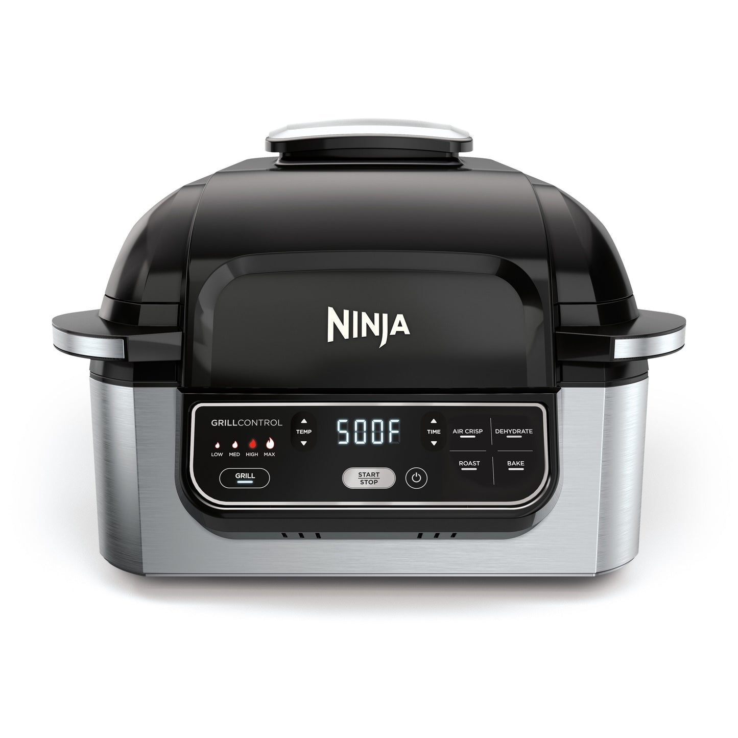 Ninja Foodi 5-in-1 Indoor Grill and Air Fryer 10-in L x 10-in W Non-stick Indoor Contact Grill (Removable-Plate) AG301