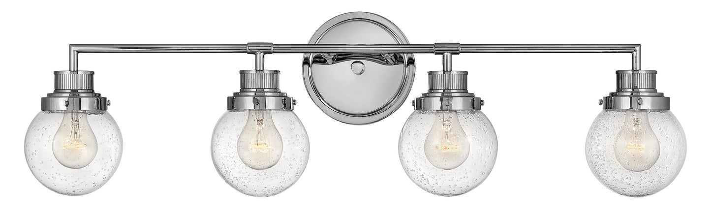 Hinkley Poppy 33.25-in 4 -Light Gloss Chrome Modern/contemporary Vanity light 5663114