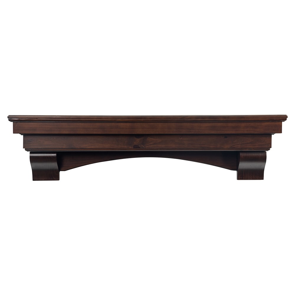 Mantels Direct 60-in W x 8.25-in H x 10-in D Cherry Pine Hollow Traditional Fireplace Mantel SALEM-60-CHR