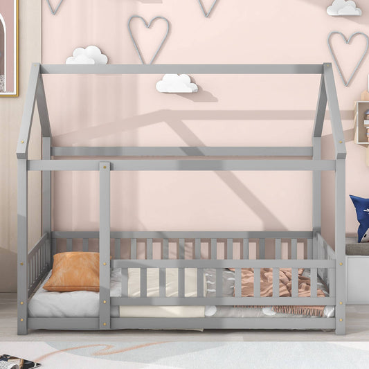 Yiekholo Grey Grey Toddler Bed