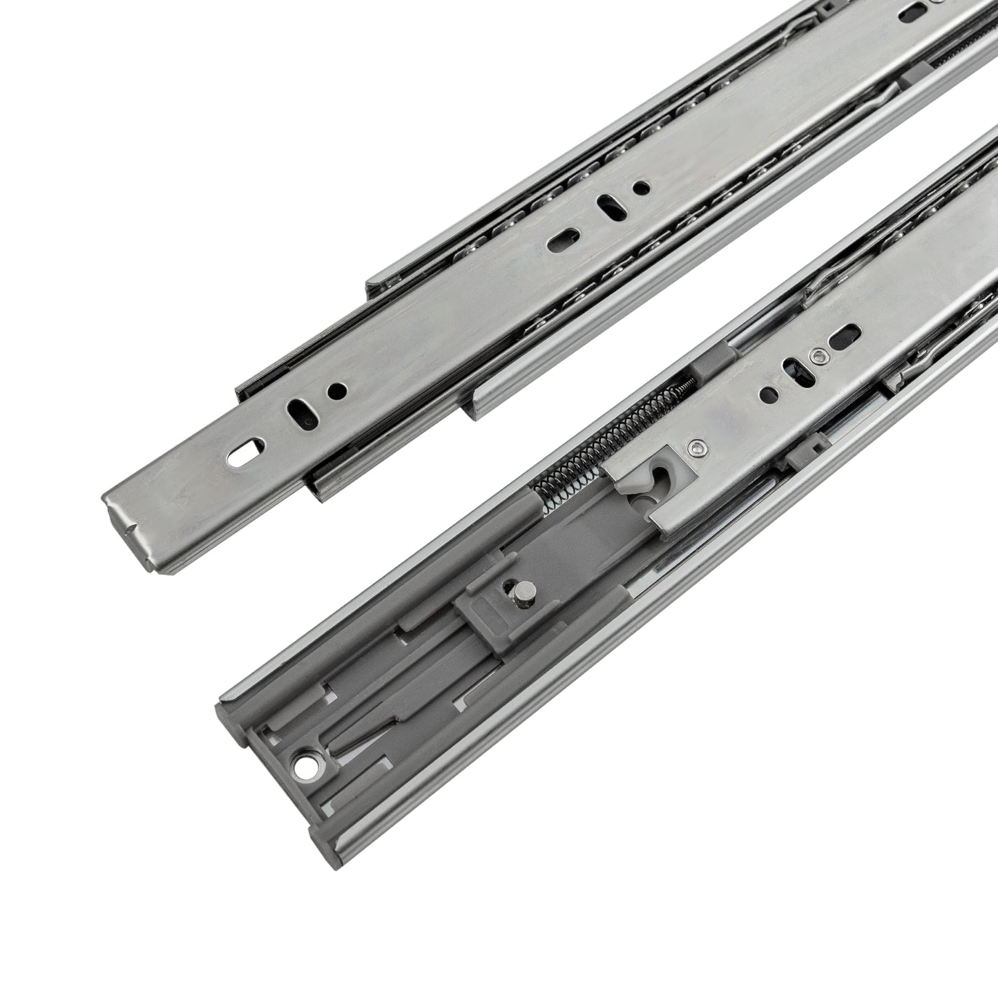Hickory Hardware 24-in Full Extension Soft Close Side Mount 100-lb Load Capacity Heavy Duty Silver Drawer Slide (5-Pieces) P1055/24-2C-5B