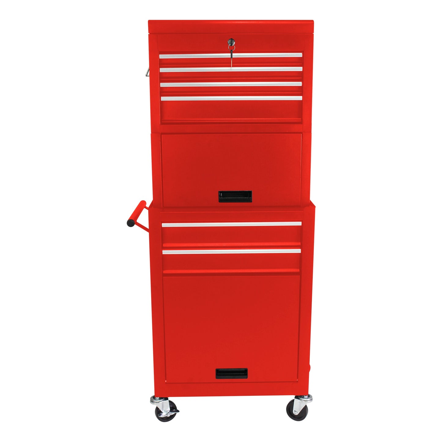 RaDEWAY 20.87-in W x 51.99-in H 6 Ball-bearing Steel Tool Chest Combo (Red) W110282272