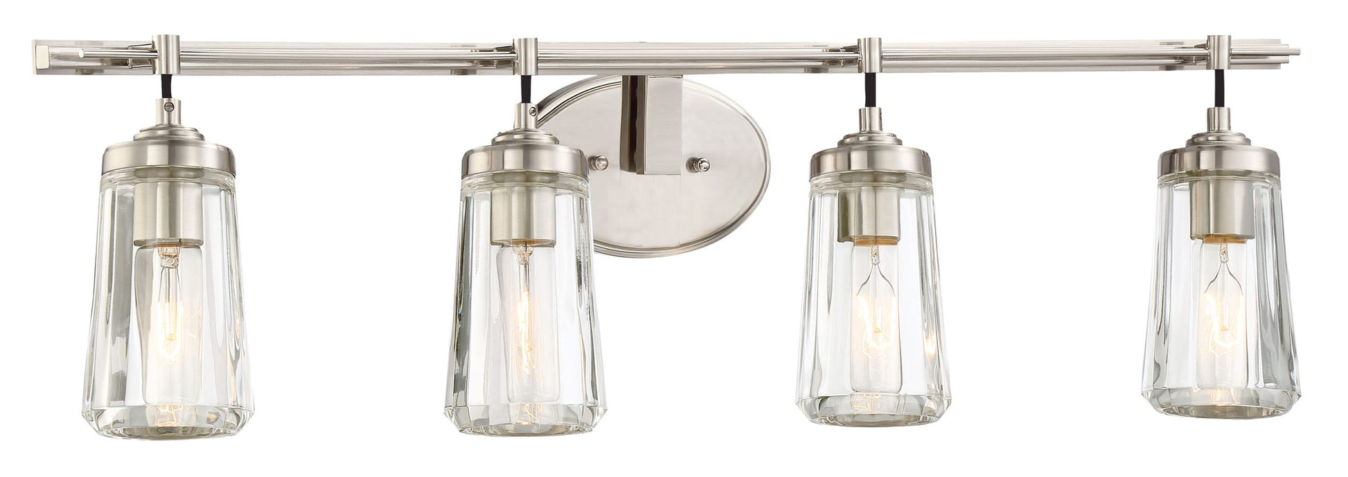 Minka Lavery Poleis 32.00-in 4 -Light Brushed Nickel Modern/contemporary Vanity light 1640761