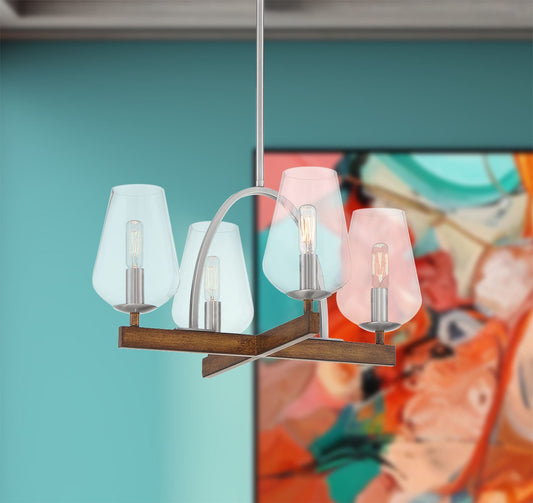 Minka Lavery Birnamwood 4 -Light Multiple finishes Multiple colors Transitional For Use in Bedrooms, Dining Rooms, Foyers, Kitchens, Living Rooms Chandelier 2676445